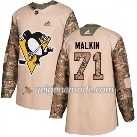 Herren Eishockey Pittsburgh Penguins Trikot Evgeni Malkin 71 Adidas 2017-2018 Camo Veterans Day Practice Authentic